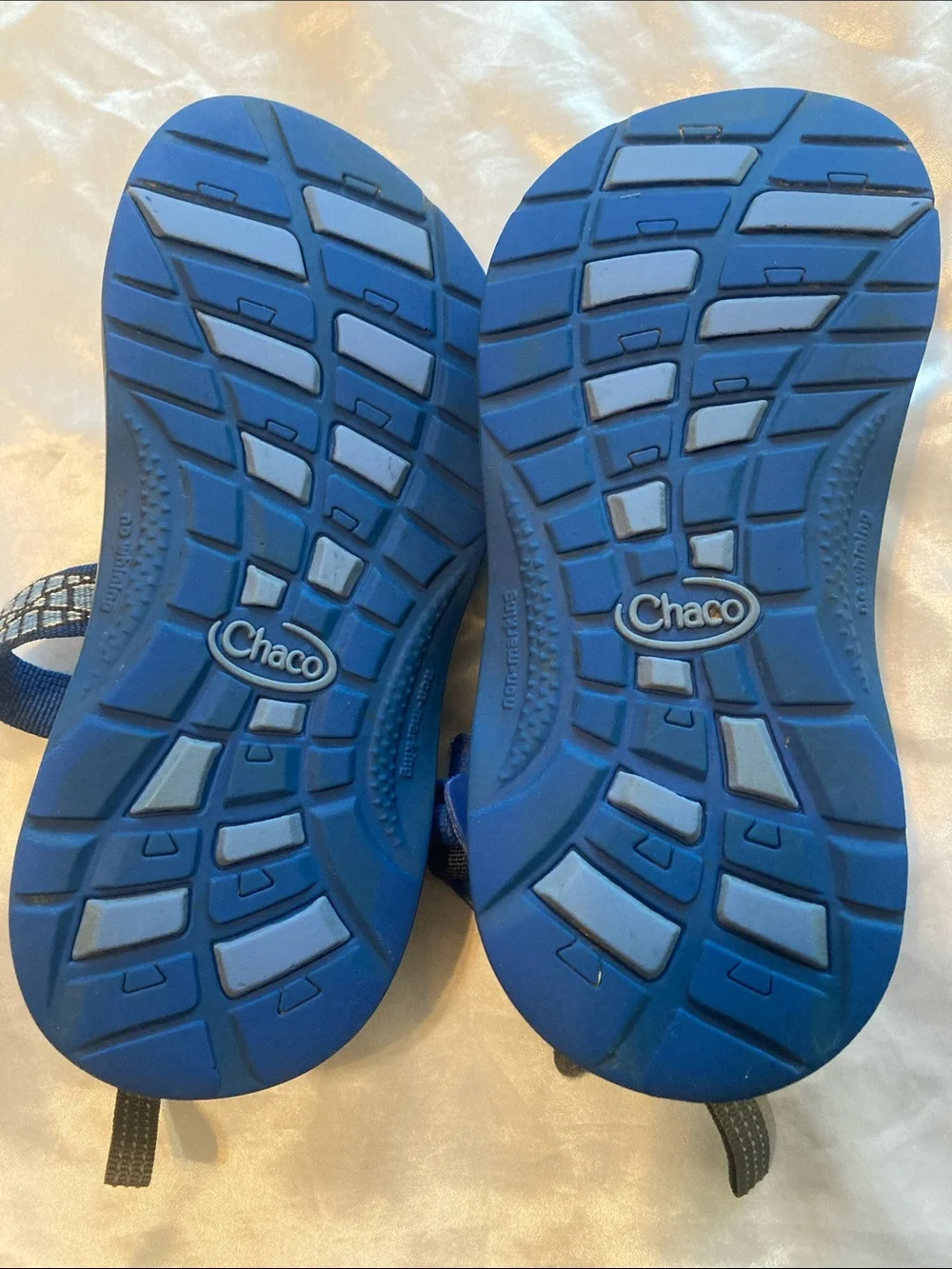 Chaco Kids Blue Patterned Strap Sandals